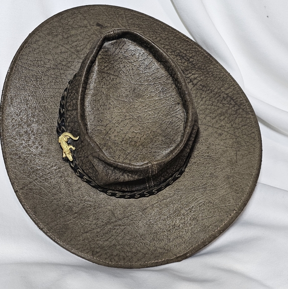 Genuine Kangaroo Leather Aussie  Outback Hat - Picture 5 of 9